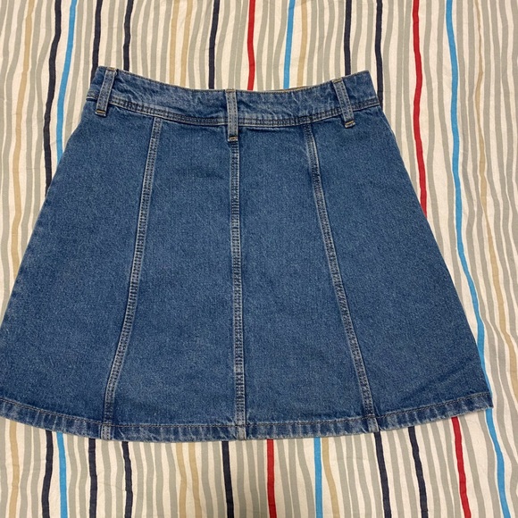 Denim button front skirt . A line - Picture 3 of 3
